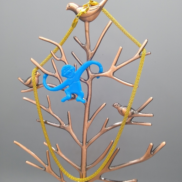 Gold tone Knitted Metal Mesh Rope Chain Necklace - Picture 12 of 12